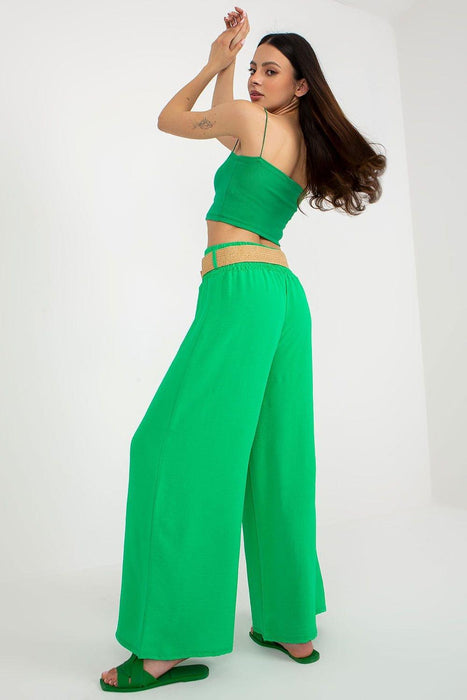 Sophisticated High-Waisted Fashion Trousers