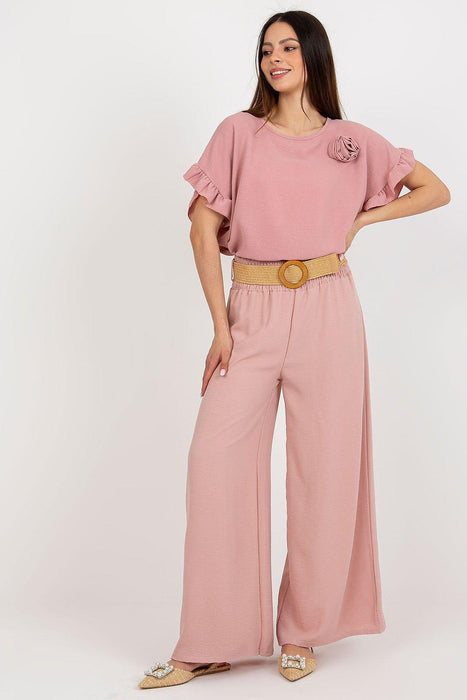 Sophisticated High-Waisted Fashion Trousers