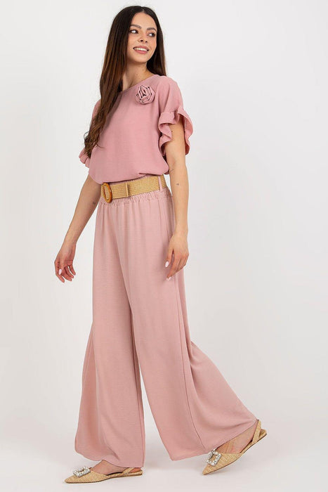 Sophisticated High-Waisted Fashion Trousers