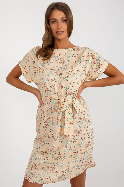 Chic Parisian Floral Day Dress - Effortless Summer Sophistication