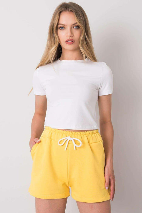 Chic Cotton Elastic Waist Paris Shorts