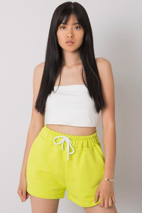 Chic Cotton Elastic Waist Paris Shorts