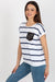 Chic Striped Pocket Top