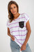 Chic Striped Pocket Top