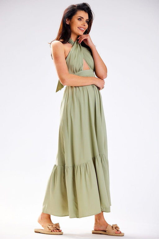 Bohemian Ruffle Elegance Maxi Dress