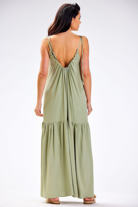 Summer Breeze Ruffle Maxi Dress