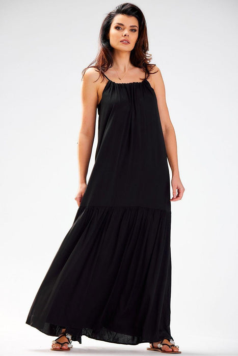 Summer Breeze Ruffle Maxi Dress