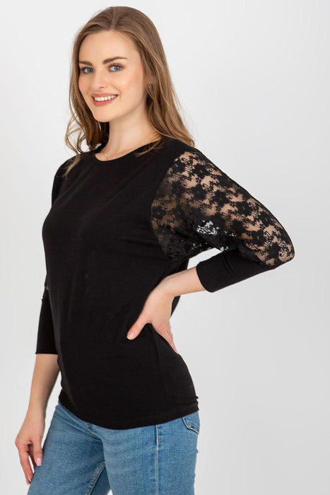 Elegant Lace Detail Blouse