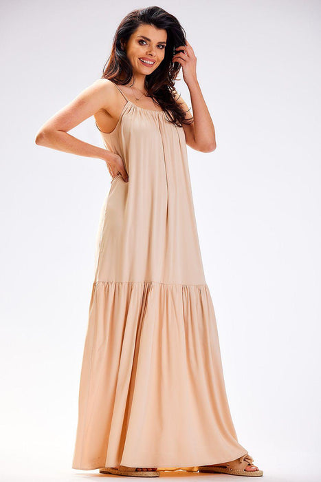 Summer Breeze Ruffle Maxi Dress