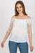 Elegant Lace-Trimmed Spanish Summer Top