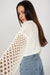 Elegant Openwork Knit Sweater