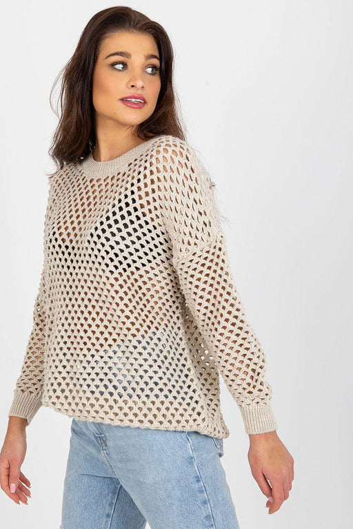 Elegant Openwork Summer Sweater