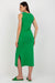 Chic Heart Neckline Sleeveless Daydress with Stylish Side Slits - Cotton Spandex Blend