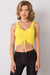 Chic Ribbed Hem Acrylic Top for Effortless Style