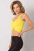 Chic Ribbed Hem Acrylic Top for Effortless Style