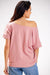 Elegant Asymmetric Boatneck T-Shirt for Fashion-Forward Styling