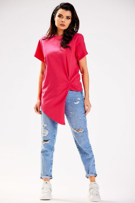 Stylish Asymmetrical Cotton Top for Ultimate Comfort