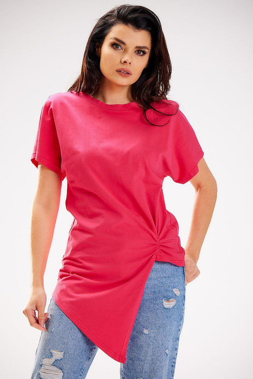 Stylish Asymmetrical Cotton Top for Ultimate Comfort