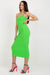 Sophisticated Ribbed Pencil Dress for Effortless Daytime Style