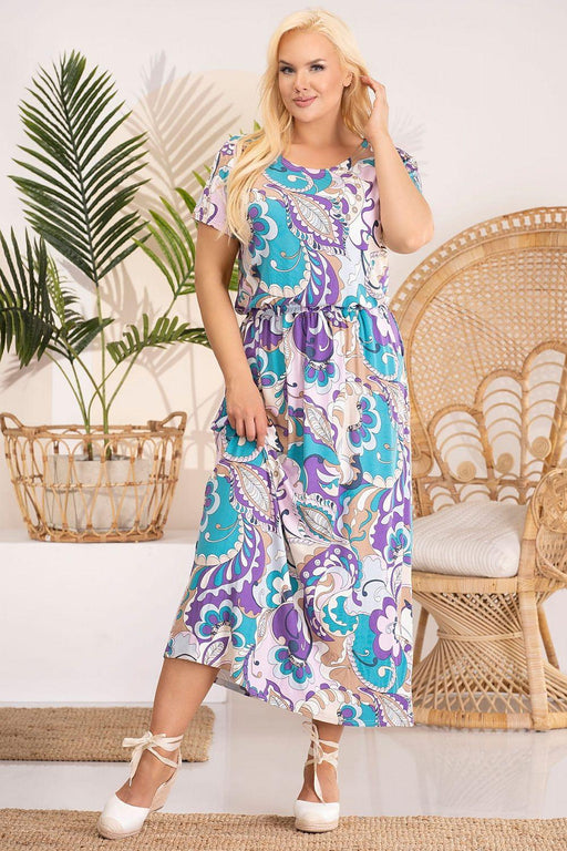 Curvy Elegance Maxi Dress from the Iwona Collection