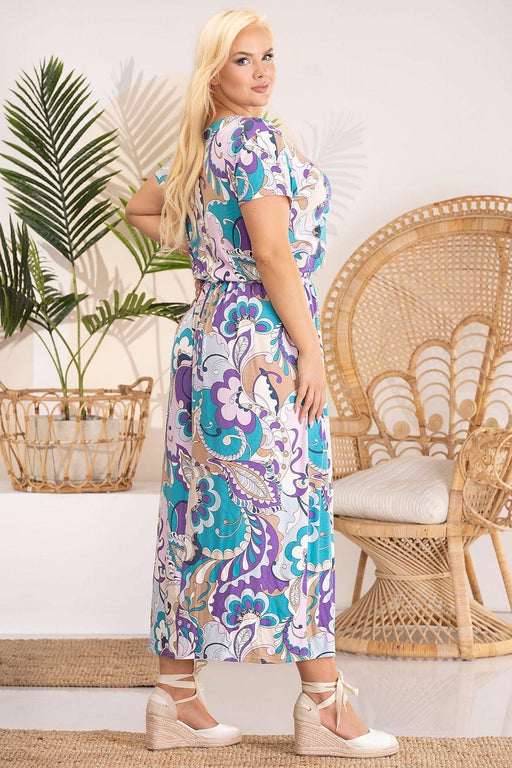 Curvy Elegance Maxi Dress from the Iwona Collection