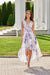 Elegant Floral Chiffon Maxi Dress with Stylish Envelope Neckline for Special Occasions