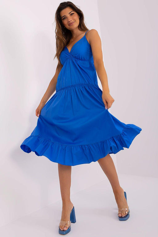 Elegant Ruffled Summer Dress