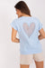 Elegant Heart Mesh Back Top