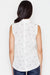 Chic Bird Print Sleeveless Blouse with Elegant Collar and Zip Closure