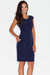 Chic Sophistication: Round Neck Midi Pencil Dress by Figl