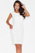 Daytime Elegance: Stylish Midi Pencil Dress with Round Neckline by Figl