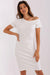 Chic Asymmetrical Cotton Blend Midi Dress