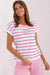 Elegant Striped Cotton Blend Top