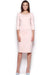 Elegant V-Back Boat Neck Midi Dress - Timeless Grace and Style