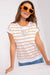 Elegant Striped Cotton Blend Top