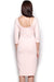 Mesmerizing Deep V-Back Boat Neck Midi Dress for Timeless Elegance