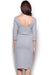 Elegant Boat Neck Midi Dress - A Classic Blend of Style and Grace