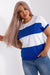 Chic Cotton Plus Size Striped Blouse