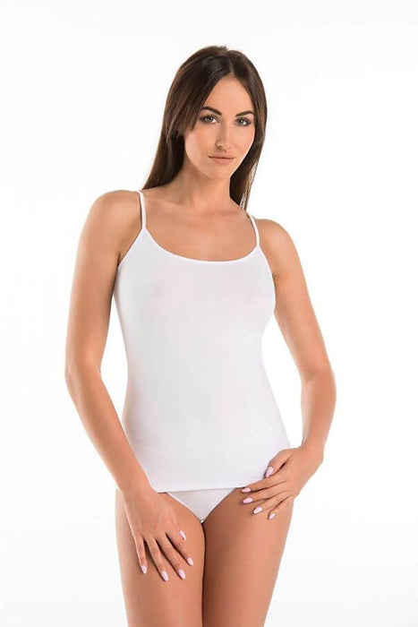 Flirty Cotton Teyli Tee - Women's Body-Shaping Top with Stylish Neckline Detail