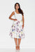 Floral Fantasy Flared Midi Skirt - Figl's Charming Elegance