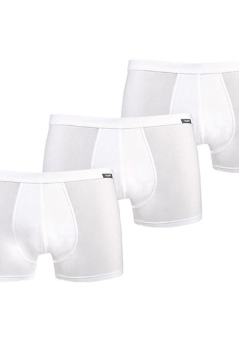 Men's Snow White Lycra Boxer Briefs for Superior Comfort and Style