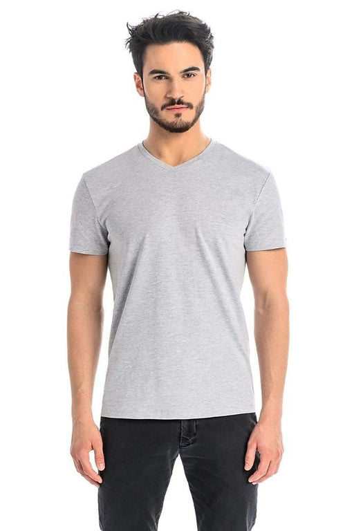 Stylish White Cotton Men's T-Shirt with Unique Shoulder Design