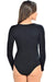 Sculpted Elegance: Effortlessly Chic Black Viscose Bodysuit