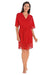 Ruby Floral Lace Viscose Women's Knee-Length Robe