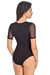 Chic Black Mesh Bodysuit - Stylish Shapewear for Women