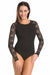 Luxe Lace Cotton Bodycon Bodysuit for Women