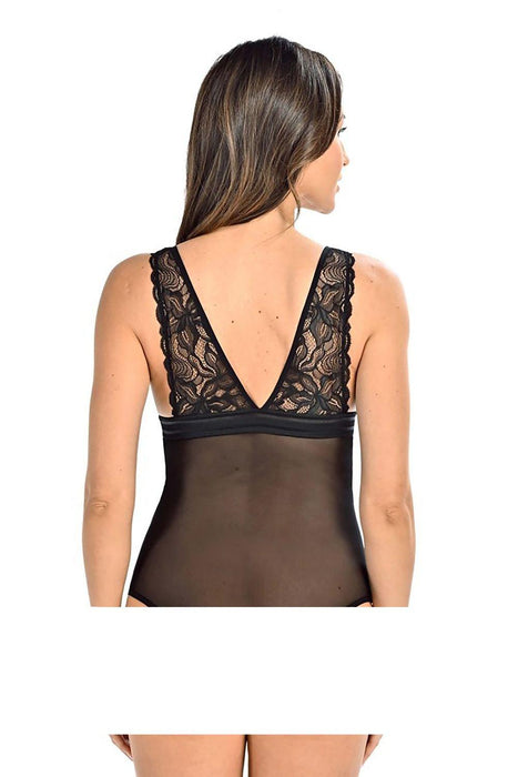 Seductive Lace Embrace Mesh Bodysuit