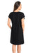 Nighttime Elegance Black Nightshirt Dress for Women