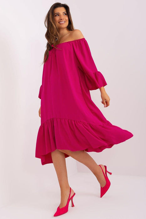 Elegant Italian Summer Frill Dress