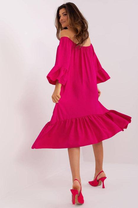 Elegant Italian Summer Frill Dress